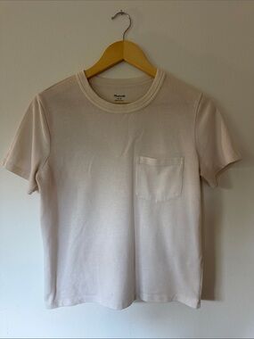 Madewell Cream Short-Sleeve Pocket T-Shirt